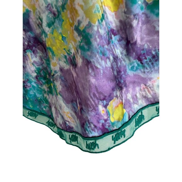 YITTY Fabletics Lizzie Multicolor Logo Silky Tank Top Size Medium - Picture 2 of 9